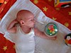 Focus on the toy